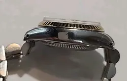 ROLEX OYSTER PERPETUAL DATEJUST 6917 WATCH 18k And Steel Italy Aftermarket Band