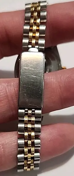ROLEX OYSTER PERPETUAL DATEJUST 6917 WATCH 18k And Steel Italy Aftermarket Band