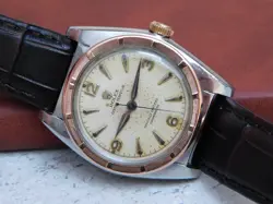 Rolex Bubbleback Ref 5015 Stainless Steel & Rose Gold 1930s