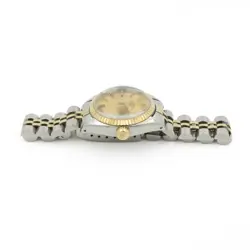 Ladies Rolex OP Date Two-Tone Watch 6917 Champagne Dial 24mm #W152148-2