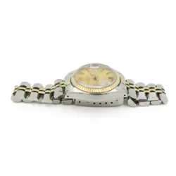 Ladies Rolex OP Date Two-Tone Watch 6917 Champagne Dial 24mm #W152148-2