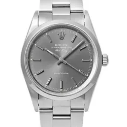 USED ROLEX AIR KING 14000 GRAY AUTOMATIC CASE: 34MM×34MM MEN'S WATCH #103391