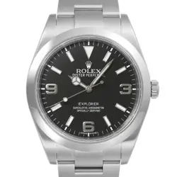 USED ROLEX EXPLORER 1 214270 BLACK CASE: 39MM×39MM MEN'S WATCH #102141