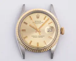 VINTAGE STEEL AND GOLD 36 MM ROLEX DATEJUST 