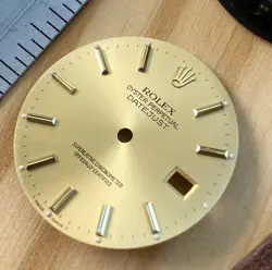 ROLEX MENS DATEJUST CHAMPAGNE INDEX DIAL FOR MODEL NO 16013 16233 TWO TONE