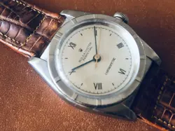 1940S STEEL ROLEX BUBBLEBACK WONDERFUL CONDITION