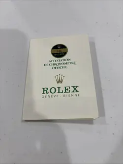 ROLEX 1500 GUARANTEE PAPER CHRONOMETER 1979 ORIGINAL