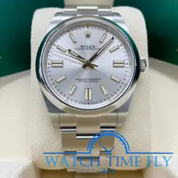 ROLEX OYSTER PERPETUAL 41MM 124300 STAINLESS STEEL SILVER DIAL OYSTER BRACELET