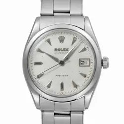 USED ROLEX OYSTER DATE 6294 IVORY MANUAL CASE: 34MM×34MM MEN'S WATCH #10221