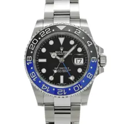 USED ROLEX GMT MASTER II 116710BLNR BLACK MEN'S WATCH #321114