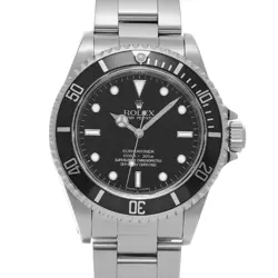 USED ROLEX SUBMARINER 14060M BLACK CASE SIZE 40×40MM MEN'S WATCH #311414