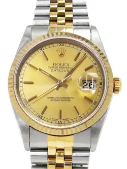 ROLEX DATEJUST 16233 W MEN'S AUTOMATIC #T086