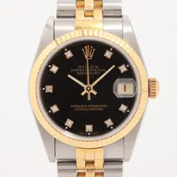 ROLEX DATEJUST 68273G SS×YG AT BLACK DIAL
