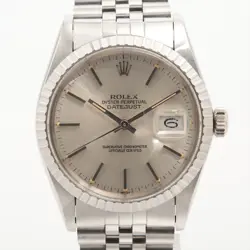 ROLEX DATEJUST 16030 SS AT SILVER-FACE