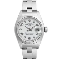 USED ROLEX OYSTER PERPETUAL 79160 WHITE CASE: 26MM×26MM LADIES WATCH #101301