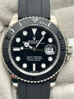 ROLEX YACHTMASTER 42MM WHITE GOLD OYSTERFLEX STRAP 226659 BOX & PAPERS 2024