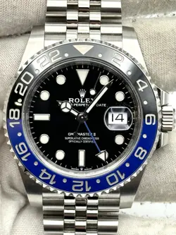 ROLEX GMT MASTER II BATMAN STAINLESS STEEL JUBILEE BRACELET 126710BLNR B&P 2022