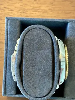 Rolex GMT-Master II Champagne Serti Dial 14k Gold/Steel with Diamonds and Rubies