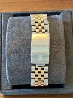 Rolex GMT-Master II Champagne Serti Dial 14k Gold/Steel with Diamonds and Rubies