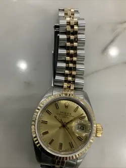 WATCH ROLEX OYSTER PERPETUAL DATE REF. 6917 FOR WOMEN 2 TONE