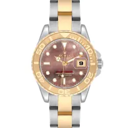 ROLEX YACHTMASTER 29 STEEL YELLOW GOLD MOP DIAL LADIES WATCH 169623
