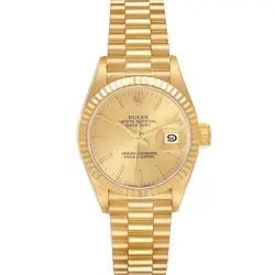 ROLEX PRESIDENT DATEJUST YELLOW GOLD DIAL LADIES WATCH 69178