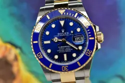 2023 ROLEX SUBMARINER DATE BLUESY 18K YELLOW GOLD & STEEL BLUE DIAL 126613LB
