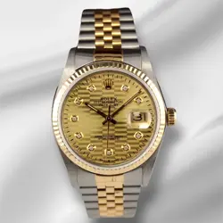 2-TONE GOLD FLUTED