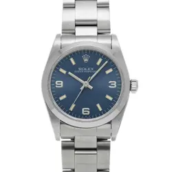 ROLEX 67480 OYSTER PERPETUAL BLUE UNISEX WRISTWATCH