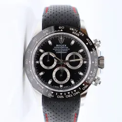 2023 ROLEX DAYTONA 126500LN BLACK CERAMIC STEEL 40MM WATCH