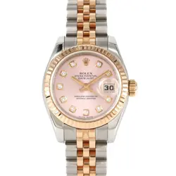 AUTHENTIC ROLEX DATEJUST 179171G SSXPG AUTOMATIC SERIAL INFO:D SERIAL  #260-0...