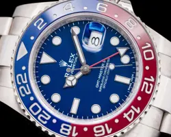 Rolex 116719BLRO GMT Master II 116719 Ceramic "Pepsi" 18K White Gold Blue Dial