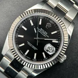 ROLEX DATEJUST 41 126334 BLACK DIAL STEEL OYSTER BRACELET AUTOMATIC WATCH - 2018