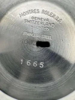 Rolex Seadweller (Double Red 4M Serial) 1665 Stainless Steel Watch Service Dial