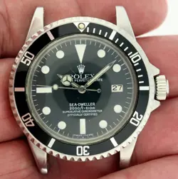 Rolex Seadweller (Double Red 4M Serial) 1665 Stainless Steel Watch Service Dial