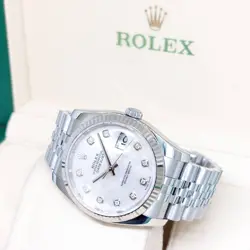 ROLEX 36MM MOP DIAMONDS DATEJUST  116234 (V SERIES)