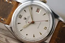 [Flaw] Vintage ROLEX OysterDate 6094 Manual 34mm cal.740 Men Watch 1950's #1349