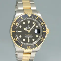 2023 MINT ROLEX SEA-DWELLER 43MM TWO-TONE YELLOW GOLD 126603 STEEL BLACK WATCH
