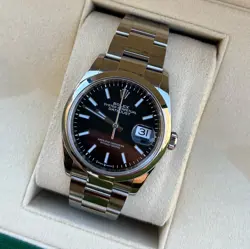 ROLEX DATEJUST 36MM BLACK DIAL STEEL OYSTER BRACELET 126200 W/ BOX & PAPERS 2021