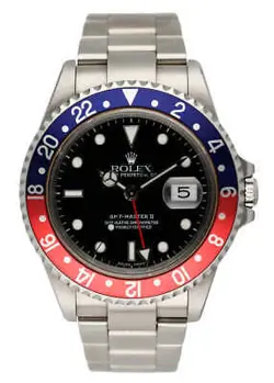 ROLEX GMT MASTER II 16710 PEPSI BEZEL MENS WATCH BOX PAPERS