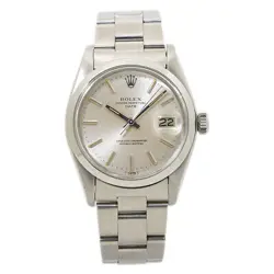 ROLEX OYSTER PERPETUAL DATE 1500 STAINLESS SILVER DIAL AUTO UNISEX WATCH 34MM