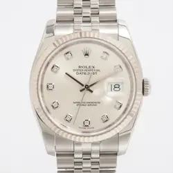 ROLEX DATEJUST 116234G SS×WG AT SILVER-FACE