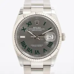 ROLEX DATEJUST 126234 SS×WG AT SLATE DIAL 1 EXTRA LINK