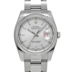 ROLEX 116200 DATEJUST SILVER MENS WRISTWATCH