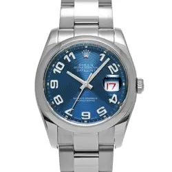 ROLEX 116200 DATEJUST BLUE CONCENTRIC MENS WRISTWATCH