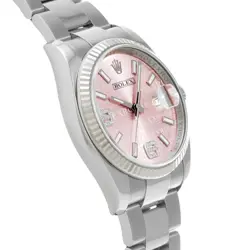 ROLEX 116234 Datejust Pink Wave/Diamond mens Wristwatch