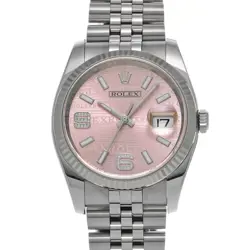 ROLEX 116234 Datejust Pink Wave/Diamond mens Wristwatch