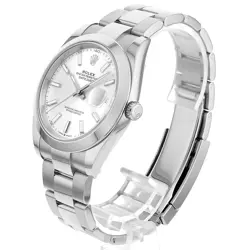 ROLEX  DATEJUST 41 126300 SILVER BAR 3 ROWS OYSTER BRACELET RANDOM NUMBER WATCH 