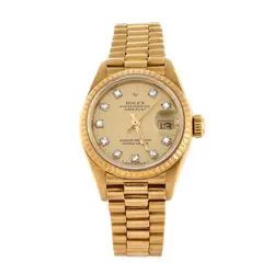 ROLEX OYSTER PERPETUAL PRESIDENT DATEJUST AUTOMATIC WATCH YELLOW GOLD