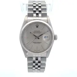 ROLEX DATEJUST 36MM JUBILEE STAINLESS STEEL SILVER DIAL 16014